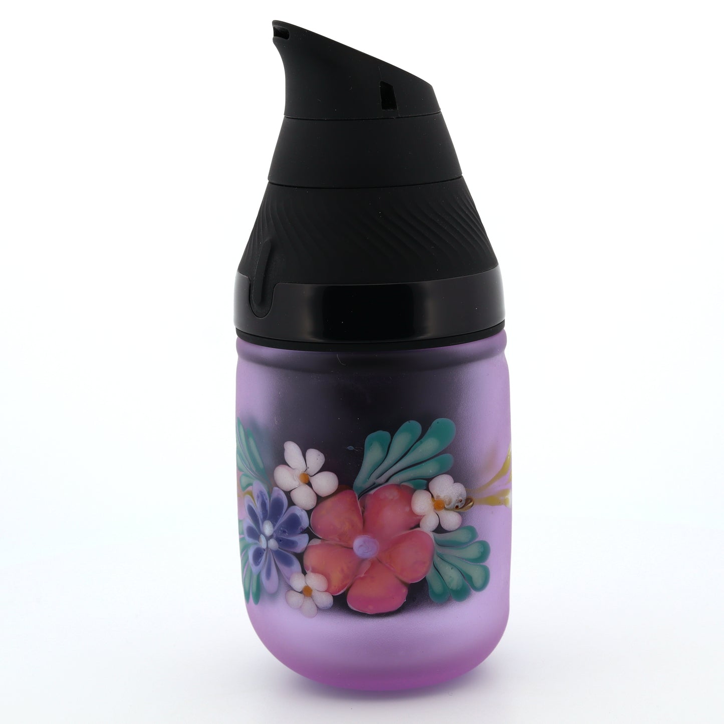 Sarita Glass Frosted Purple Floral Core Tank