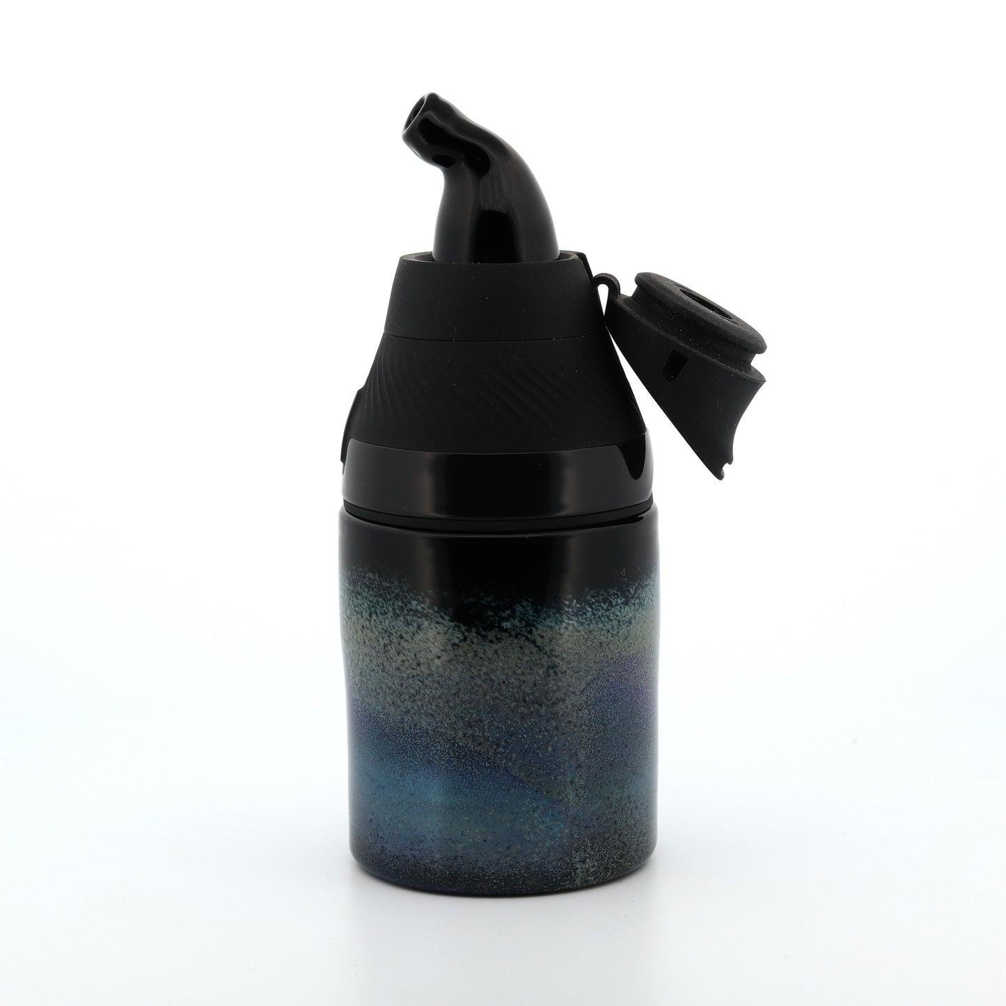 Shaggy Glass Smoky Blue Frit “Tank & Snorkel” Set for Puffco Proxy Core