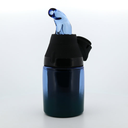 Shaggy Glass Blue & Green Frit “Tank & Snorkel” Set for Puffco Proxy Core