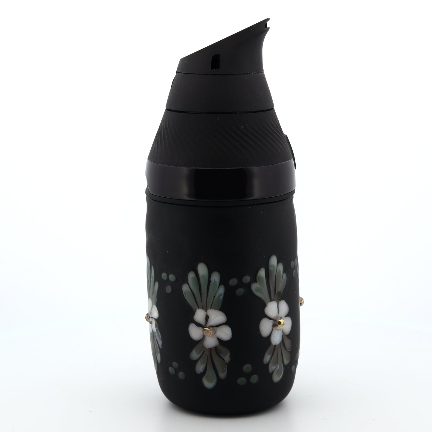 Sarita Glass Frosted Black Floral Core Tank