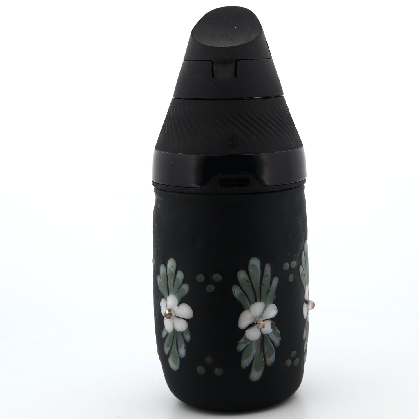 Sarita Glass Frosted Black Floral Core Tank