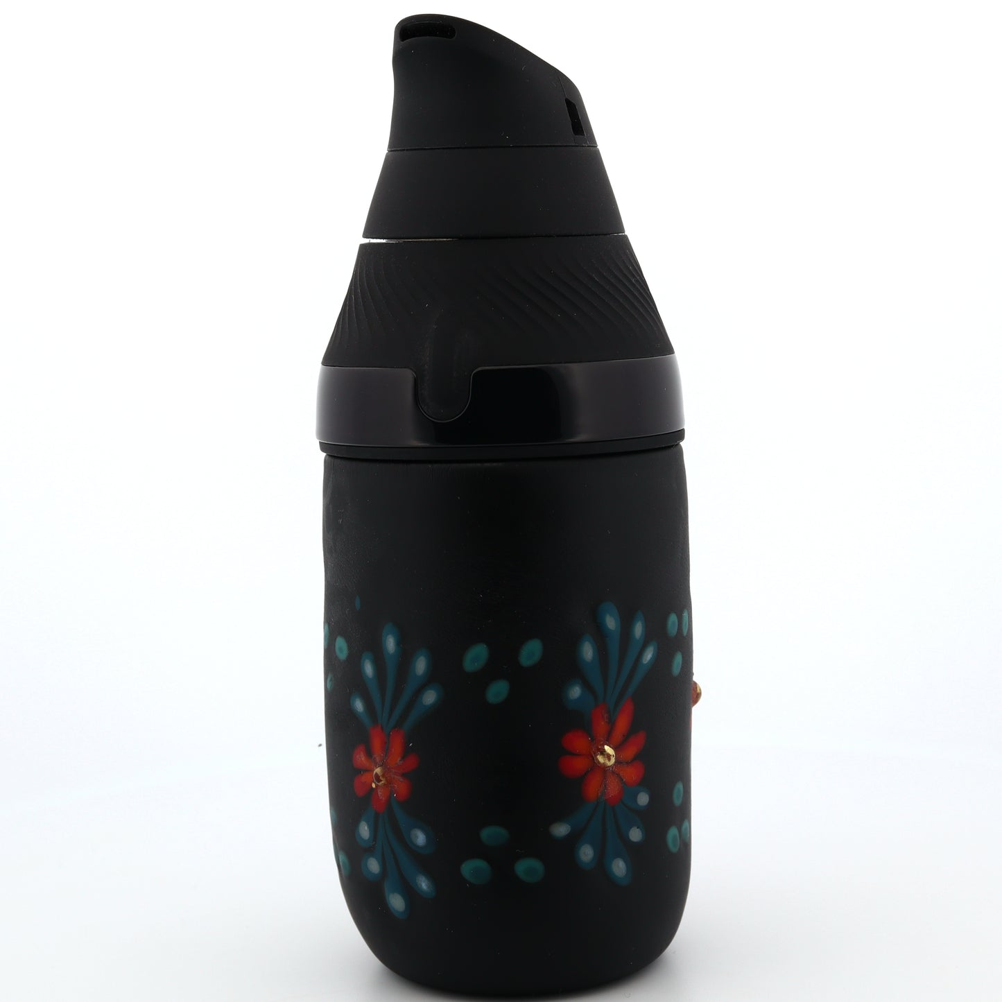 Sarita Glass Black Frosted Floral Core Tank