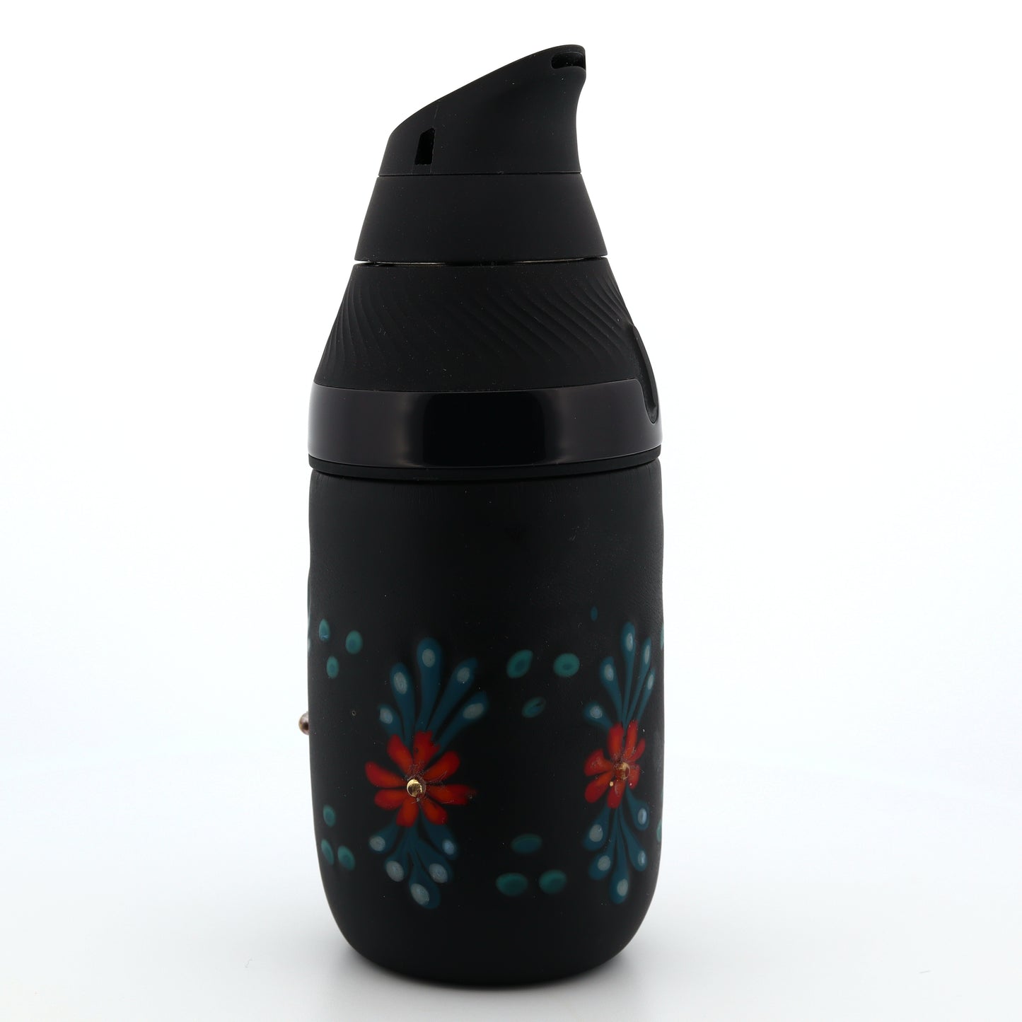 Sarita Glass Black Frosted Floral Core Tank
