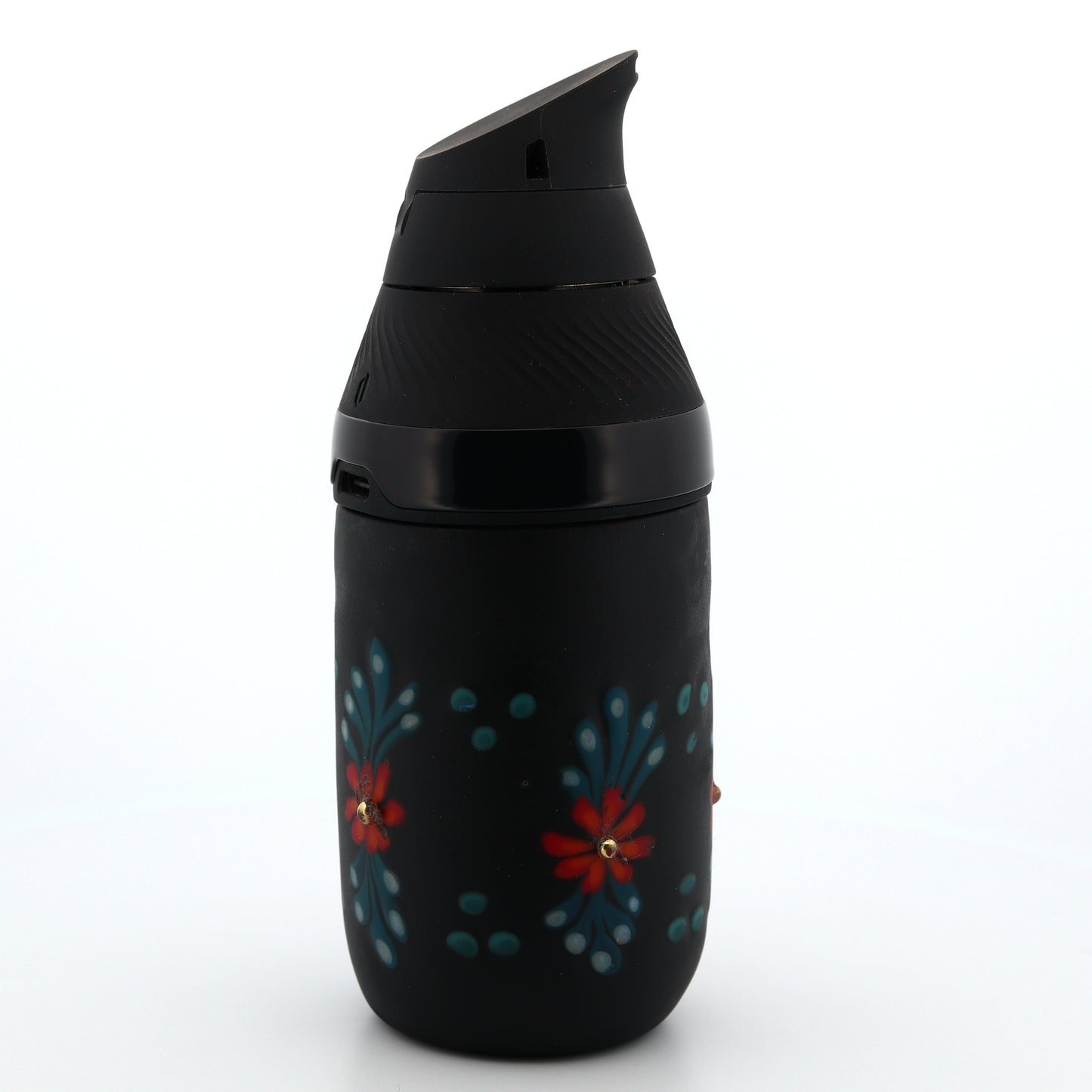Sarita Glass Black Frosted Floral Core Tank