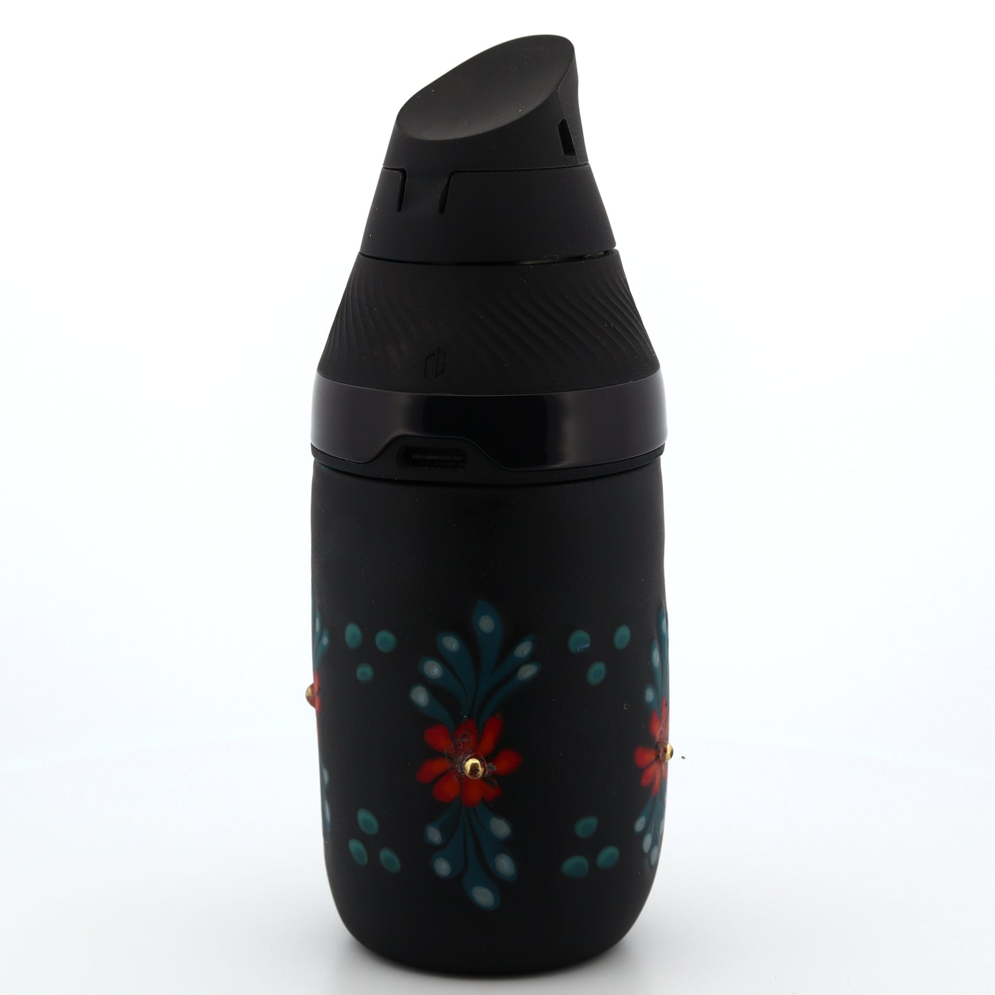 Sarita Glass Black Frosted Floral Core Tank