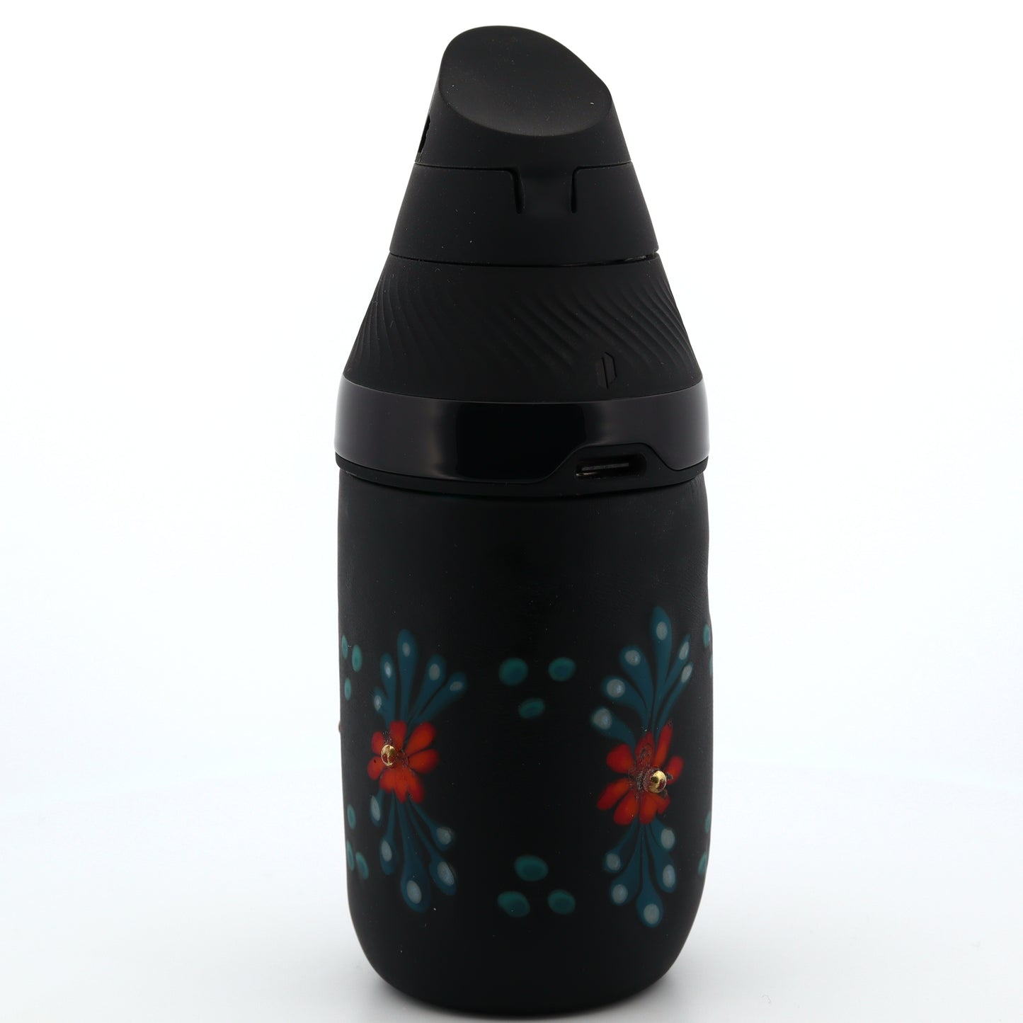 Sarita Glass Black Frosted Floral Core Tank