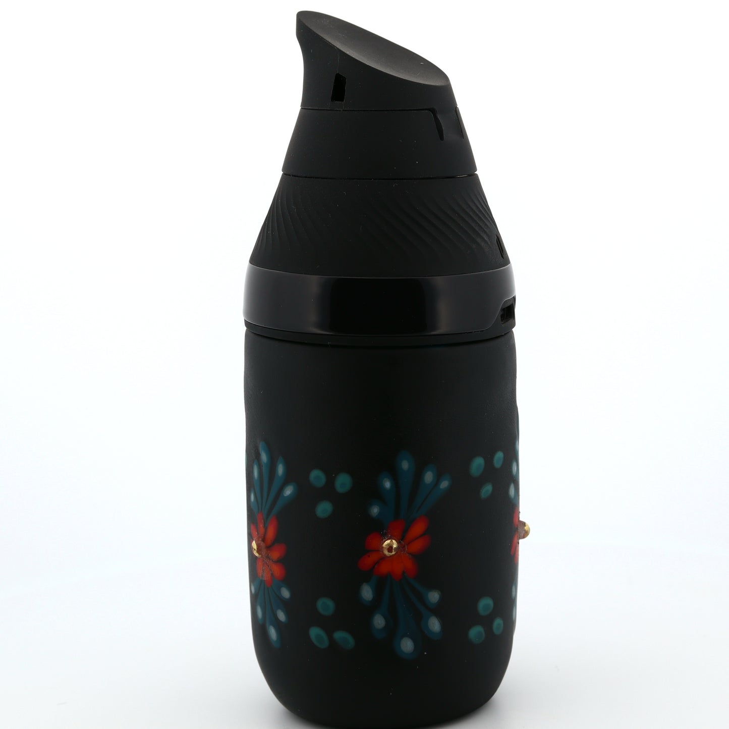Sarita Glass Black Frosted Floral Core Tank