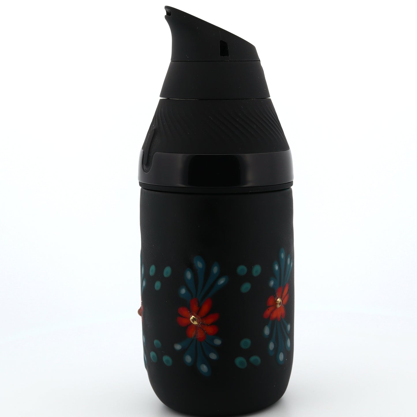 Sarita Glass Black Frosted Floral Core Tank