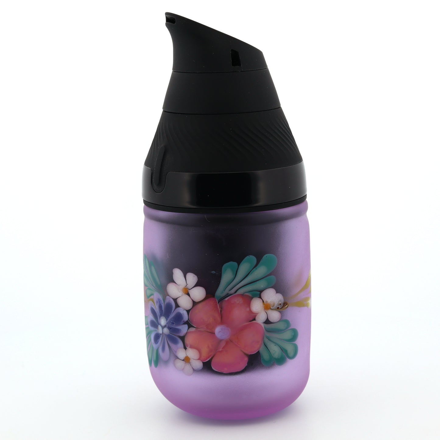 Sarita Glass Frosted Purple Floral Core Tank