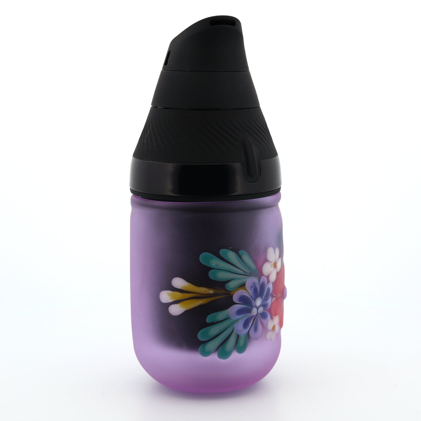 Sarita Glass Frosted Purple Floral Core Tank