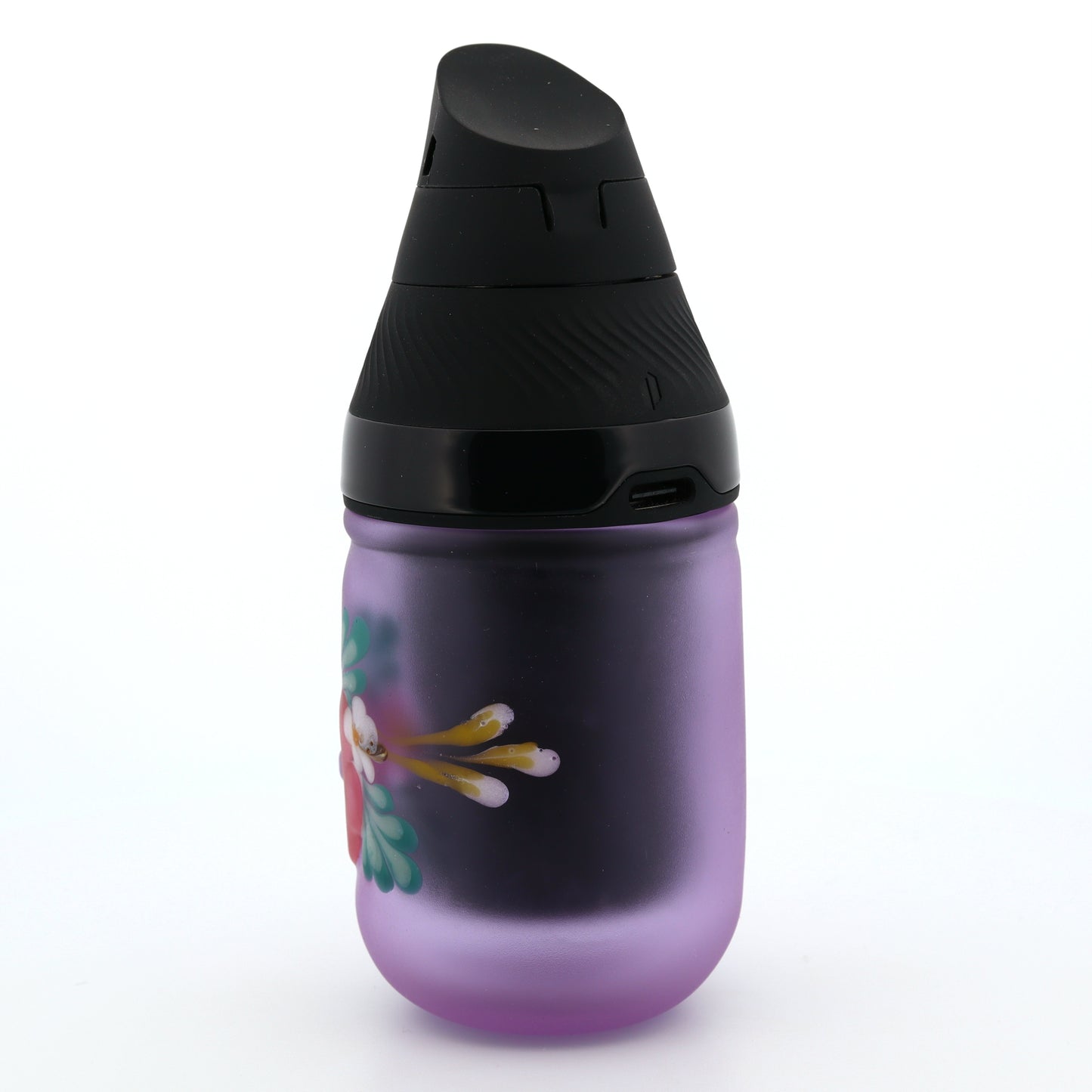 Sarita Glass Frosted Purple Floral Core Tank