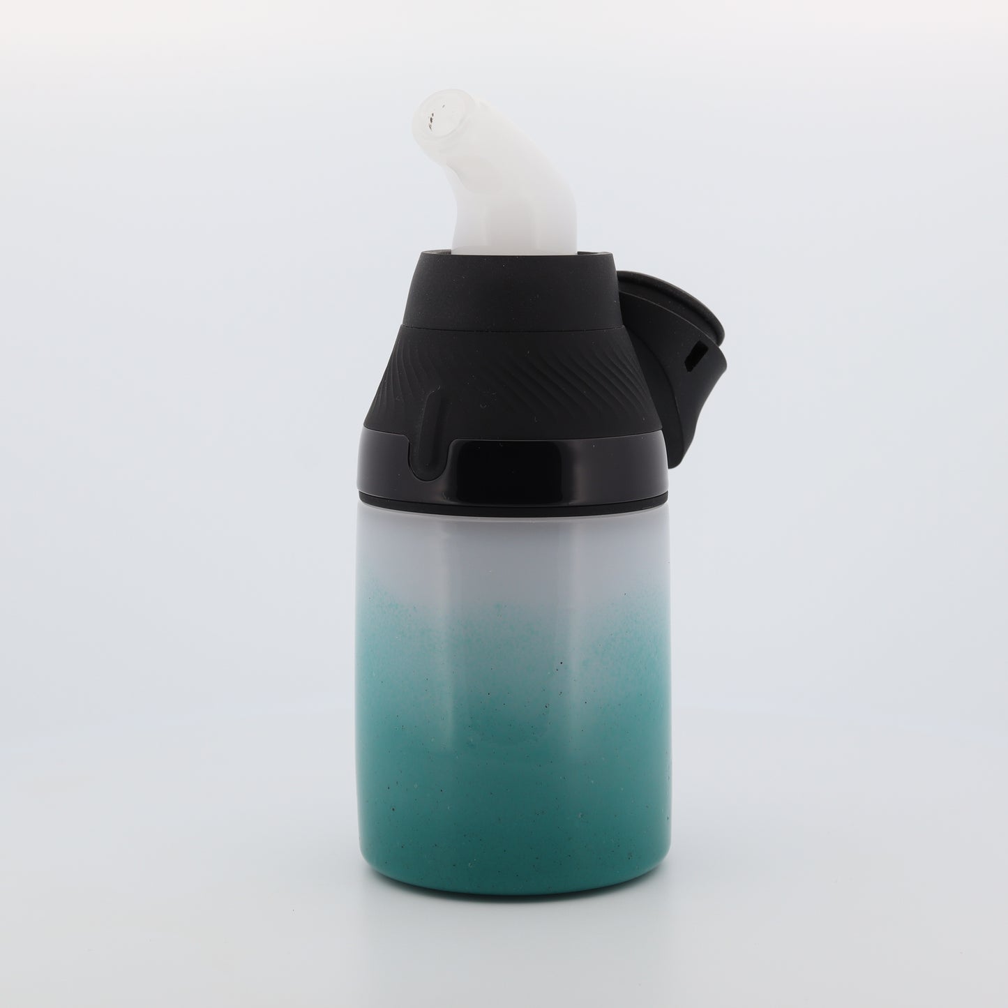 Shaggy Glass White & Teal Frit “Tanks & Snorkel” Set for Puffco Proxy Core