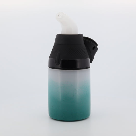 Shaggy Glass White & Teal Frit “Tanks & Snorkel” Set for Puffco Proxy Core