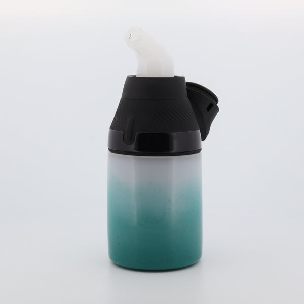 Shaggy Glass White & Teal Frit “Tanks & Snorkel” Set for Puffco Proxy Core