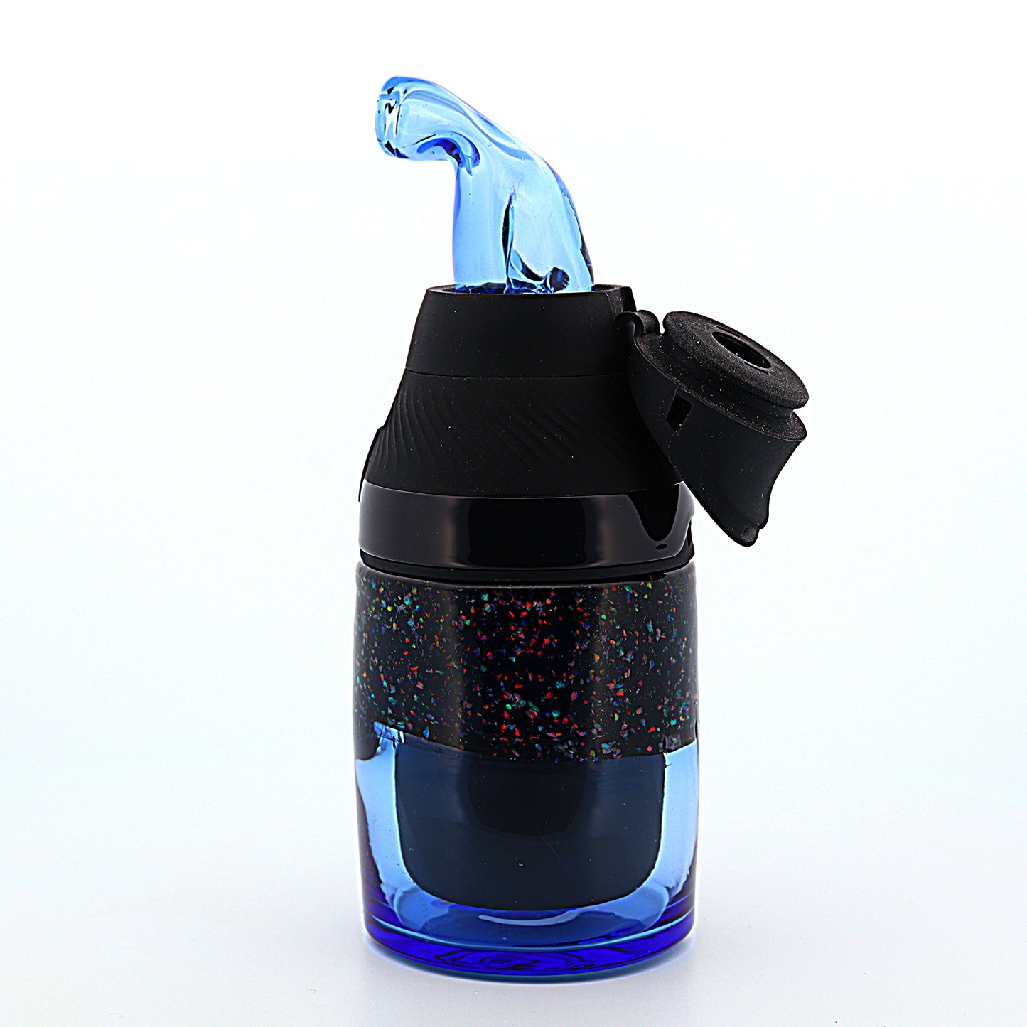 Shaggy Glass Blue & Opal “Tanks & Snorkel” Set for Puffco Proxy Core