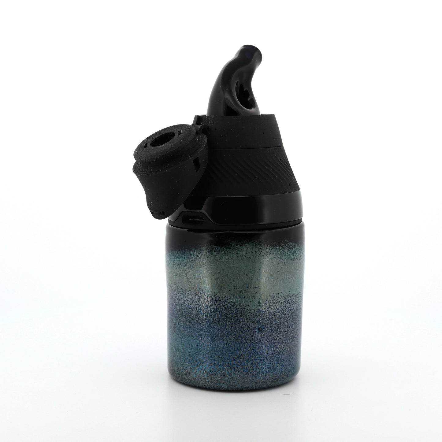 Shaggy Glass Smoky Blue Frit “Tank & Snorkel” Set for Puffco Proxy Core
