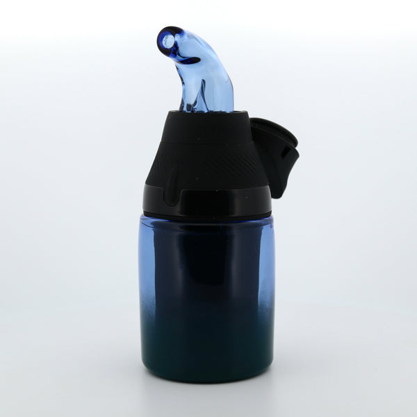 Shaggy Glass Blue & Green Frit “Tank & Snorkel” Set for Puffco Proxy Core