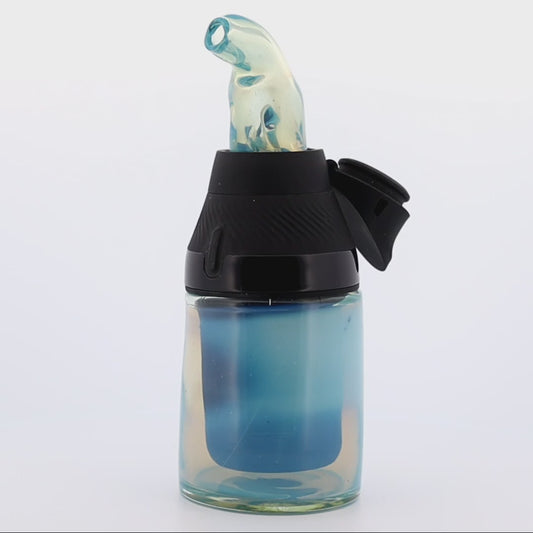 Shaggy Glass Blue Fumed “Tanks & Snorkel” Set for Puffco Proxy Core
