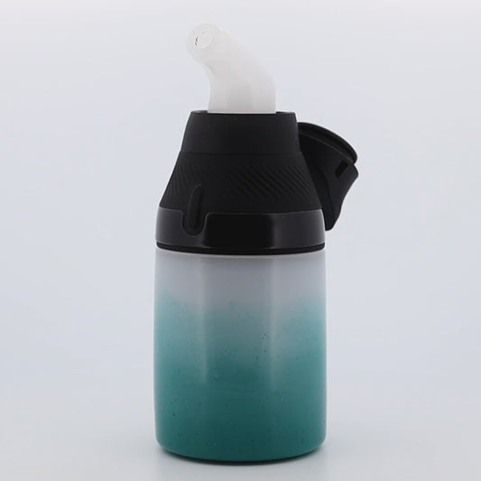 Shaggy Glass White & Teal Frit “Tanks & Snorkel” Set for Puffco Proxy Core